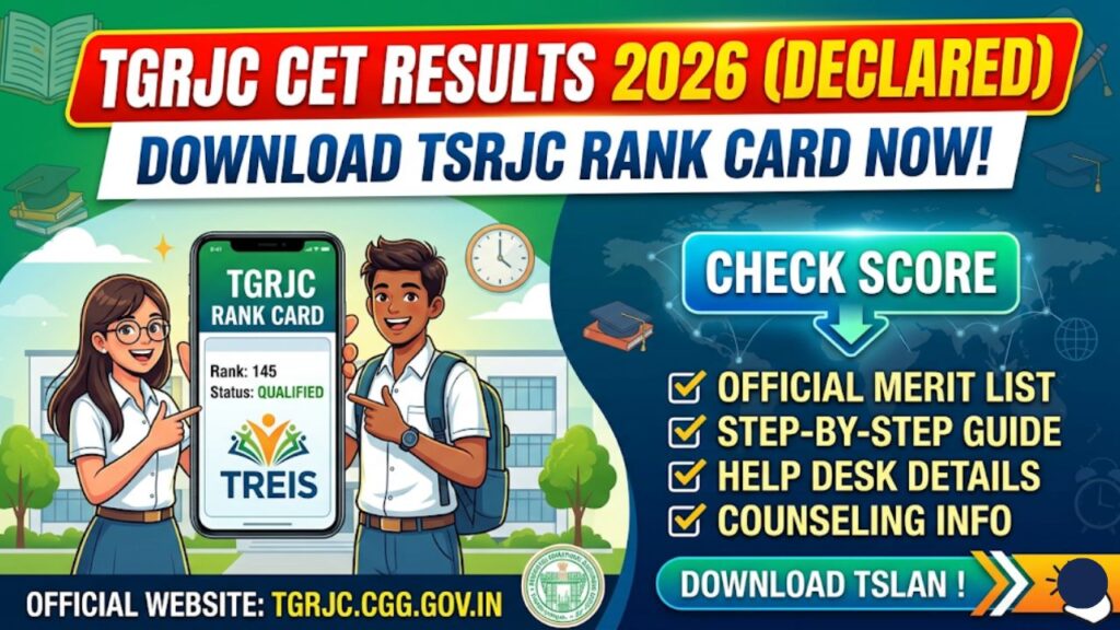 TGRJC CET Results 2026