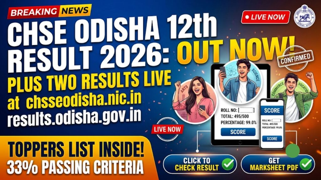 CHSE Odisha 12th Result