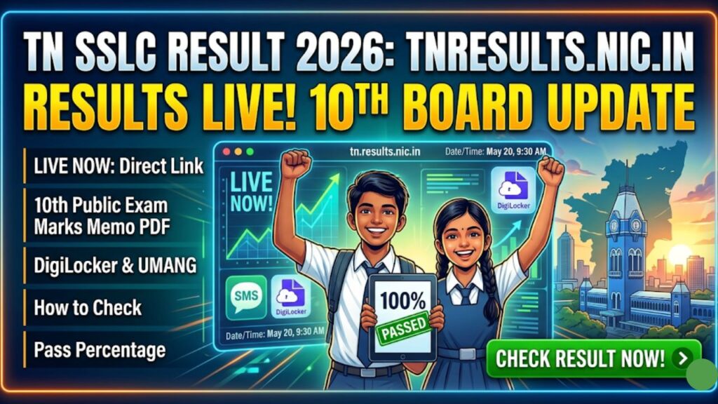 Tamil Nadu SSLC Result 2026